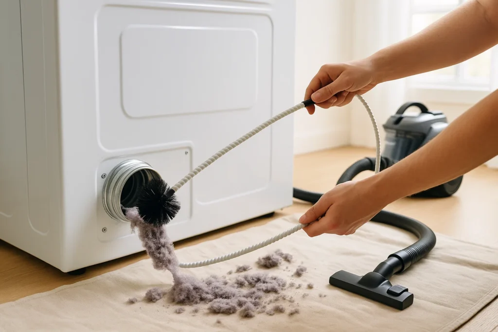 how to clean dryer vent